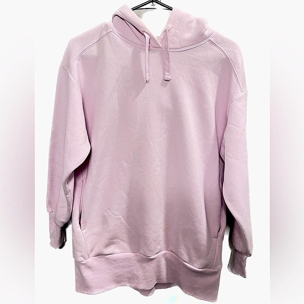 xs GU pink hoodie